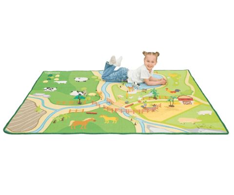 Motricité - Tapis de motricité bébé et enfant - Tapis de jeu - ferme