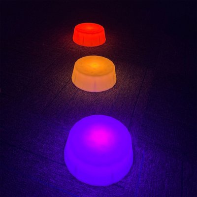 Motricité - Eveil Sensoriels et Tactiles - 6 Plots sensoriels ronds lumineux