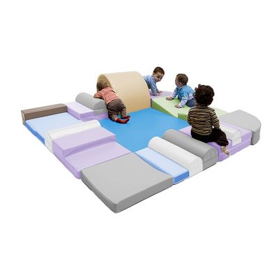 Motricité - Parcours de Motricité Crèche - Kit grand parcours d'obstacles en mousse pvc 20 modules