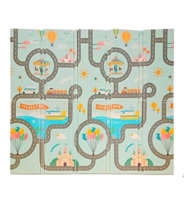 Motricité - Tapis de motricité bébé et enfant - Tapis de jeu pliable XXL - réversible Mundopark