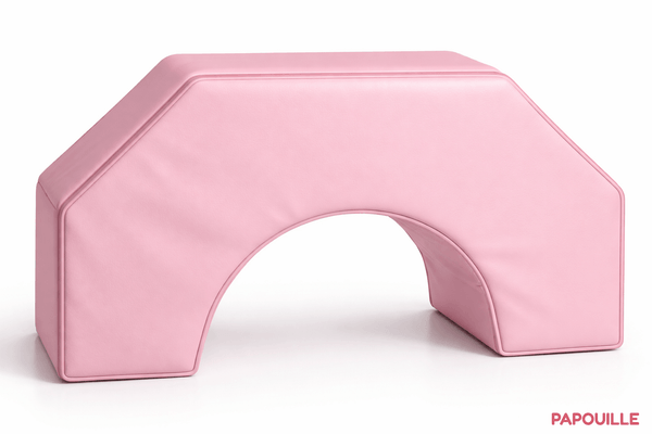 Motricité - Module de Motricité Enfant - Le petit pont en mousse rose