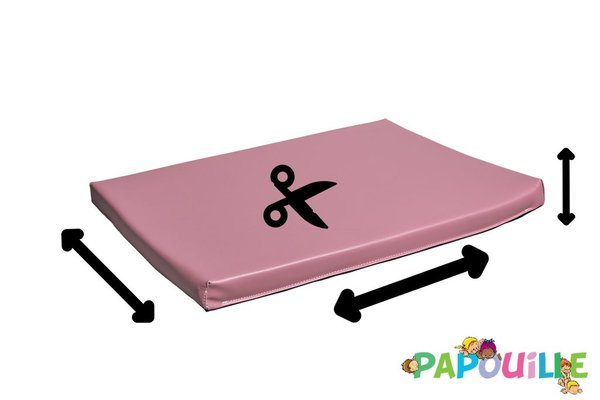 Motricité - Tapis de gym sur mesure - Tapis en mousse sur mesure épaisseur 12cm /m2 rose