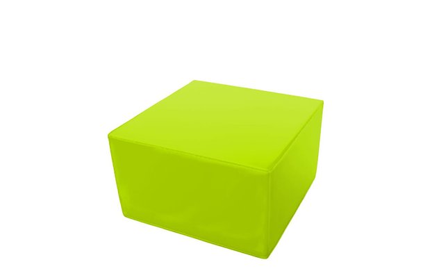 Mobilier - Meuble en mousse et Pouf - Pouf cube en mousse pvc h.25cm vert