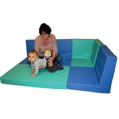 Mobilier - Meuble en mousse et Pouf - Tapis aire de jeux d'angle en mousse avec dossier