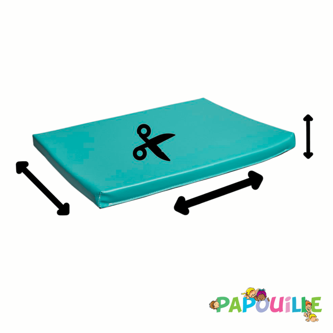 Matelas plat ep 4cm sur mesure malouine