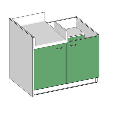Change - Meuble à Langer crèche - Table à langer sans cuve - 120 cm