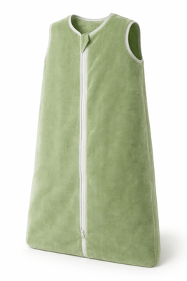 Couchage - Turbulette, Gigoteuse - Turbulette microfibre sans manche 48 x 90cm vert reglable