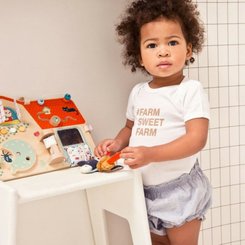 Jouets - Jouets Multi-Activités - Panneau d'activités bois la ferme