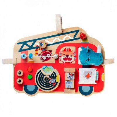 Jouets - Jouets Multi-Activités - Panneau d'activités bois le camion de pompier