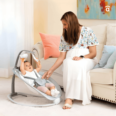 Puériculture - Transat Bébé, Balancelle Bébé - transat bébé 5 points avec arche de jeux - pliable