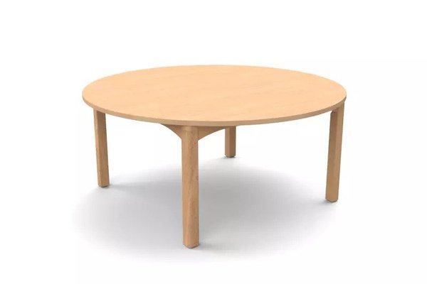 Mobilier - Table crèche et scolaire - Table ronde 4 pieds T1 - Naturel