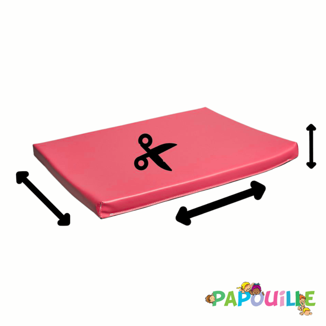 Tapis en mousse sur mesure épaisseur 3cm /m2 Bonbon
