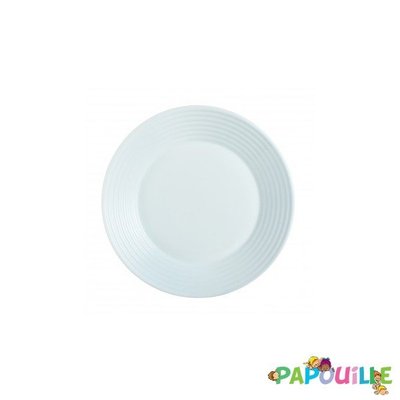 Repas - Assiettes Enfants et à Compartiments - Assiette plate en verre trempé ø23cm