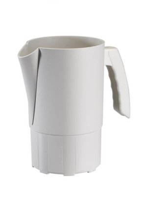 Repas - Carafes et Pichets Enfants - Pichet sans couvercle 1L Blanc - Matière Végétale