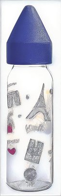 Repas - Biberons Classic et Large - Biberon 270ml polypropylène tétine caoutchouc Décor paris rd