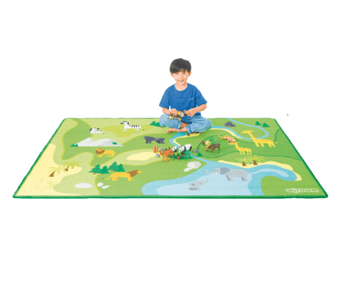 Motricité - Tapis de motricité bébé et enfant - Tapis de jeu - zoo