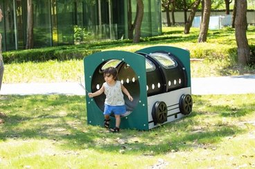 Mobilier - Aire de jeux et structure extérieure - Tunnel à ramper - Wagon