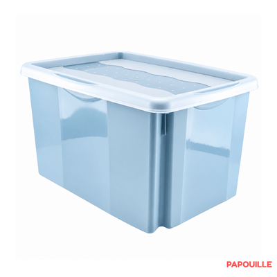 Mobilier - Accessoires pour meuble de rangement - Bac de rangement 45 L avec couvercle  - 55 x 40 x 30 cm