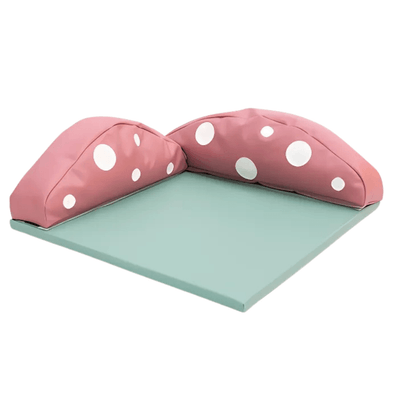 Mobilier - Espace bébé et rassemblement - Tapis carré avec coussins Champignon - 100 x 100 cm