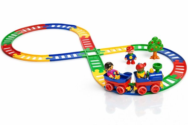 Jouets - Garages, Voitures et Circuits pour Enfant - Circuit de train avec figurines