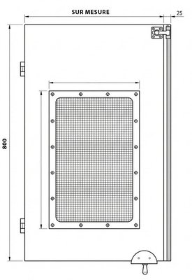 Mobilier - Barrière de séparation & Cloison crèche - Portillon en bois fenêtre avec roulette sur mesure