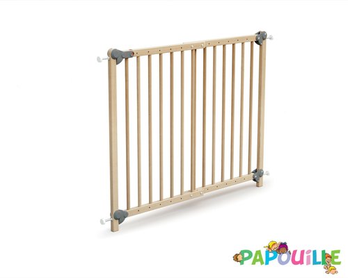 Médical et Prévention - Barrières de Sécurité Enfant - Barrière de sécurité portillon enfant amovible 73-110cm naturel