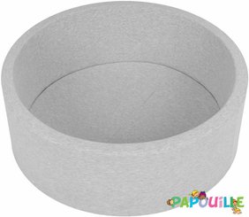 Motricité - Piscine à balles - Piscine à balles pour bébé avec 600 balles 125x40cm gris clair balles rose