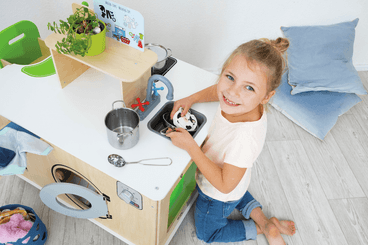 Mobilier - Mobilier de jeux d'imitation - Cuisine ilot en bois multi activités