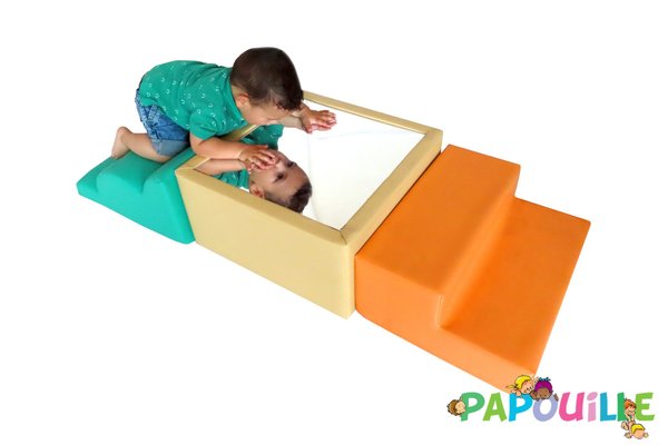 Motricité - Parcours de Motricité Crèche - Parcours en mousse avec miroir