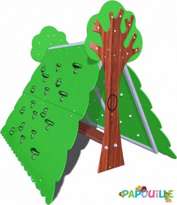 Mobilier - Aire de jeux et structure extérieure - Cabane en bois d'escalade