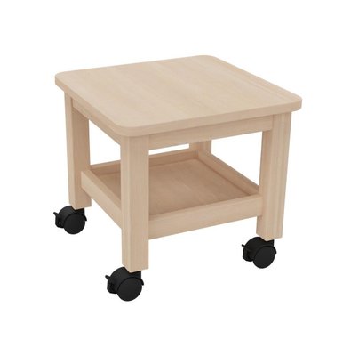 Mobilier - Chaise & fauteuil pour crèche - Tabouret mobile adulte à roulettes vernis