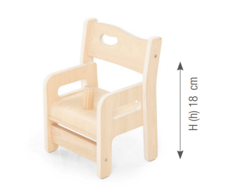 Mobilier - Chaise & fauteuil pour crèche - Fauteuil avec accoudoirs et butée - T00