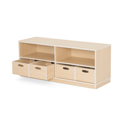 Mobilier - Meuble de rangement scolaire - Meuble de rangement 4 casiers - Meli