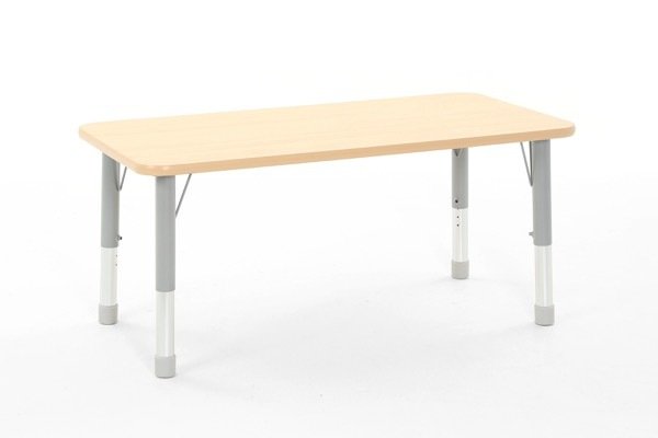 Mobilier - Table crèche et scolaire - Table rectangulaire réglable - mélaminé - 120 x 60 cm