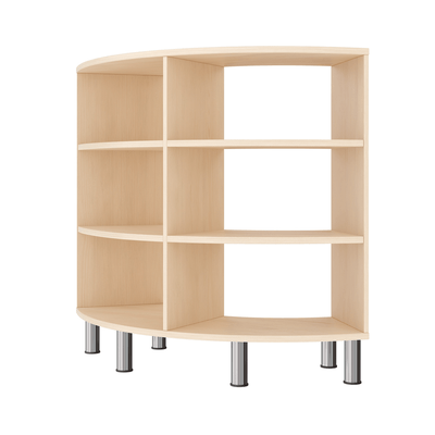 Mobilier - Meuble de rangement scolaire - Meuble de rangement arrondi 6 cases - Lou