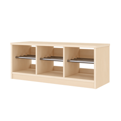 Mobilier - Banc vestiaire & Porte Manteaux - Banc vestiaire 6 casiers 90x33x35cm - Nami