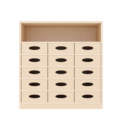 Mobilier - Meuble de rangement scolaire - Meuble de rangement 15 bacs - Nalo