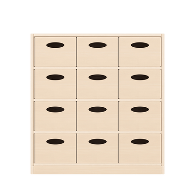 Mobilier - Meuble de rangement scolaire - Meuble de rangement 12 bacs - Mila