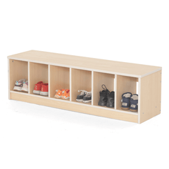 Mobilier - Banc vestiaire & Porte Manteaux - Banc vestiaire 6 casiers 120 cm - Lana