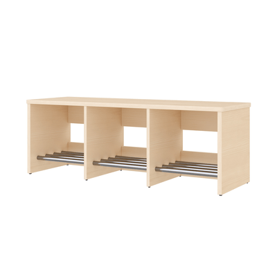 Mobilier - Banc vestiaire & Porte Manteaux - Banc de vestiaire 3 cases 100 cm - Maya