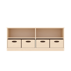 Mobilier - Meuble de rangement scolaire - Meuble de rangement 4 casiers - Meli