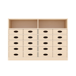 Mobilier - Meuble de rangement scolaire - Meuble de rangement 20 casiers - Tilo