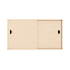 Mobilier - Meuble de rangement scolaire - Meuble de rangement mural 2 portes coulissantes - Rio