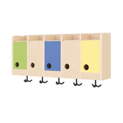 Mobilier - Banc vestiaire & Porte Manteaux - Casiers de rangement 5 places mural - MALA