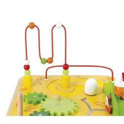Jouets - Jouets à Empiler ou à Encastrer - Table d'Activités Ferme en bois