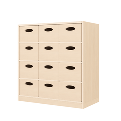 Mobilier - Meuble de rangement scolaire - Meuble de rangement 12 bacs - Mila