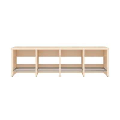 Mobilier - Banc vestiaire & Porte Manteaux - Banc de vestiaire 4 cases 120 cm - Lina