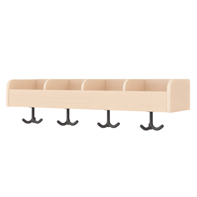 Mobilier - Banc vestiaire & Porte Manteaux - Portemanteau - 4 casiers