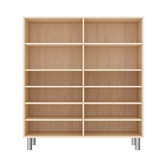 Mobilier - Meuble de rangement scolaire - Armoire de rangement 12 cases à pieds réglables - Léon