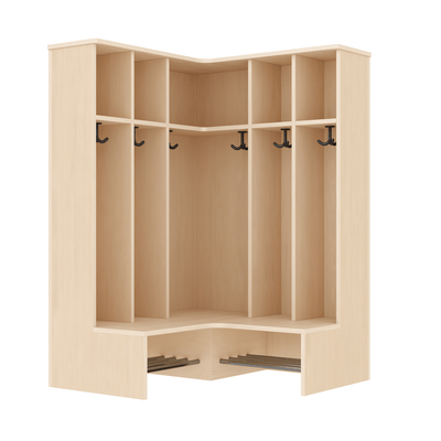 Mobilier - Banc vestiaire & Porte Manteaux - Vestiaire d'angle 6 places T1 - Mia